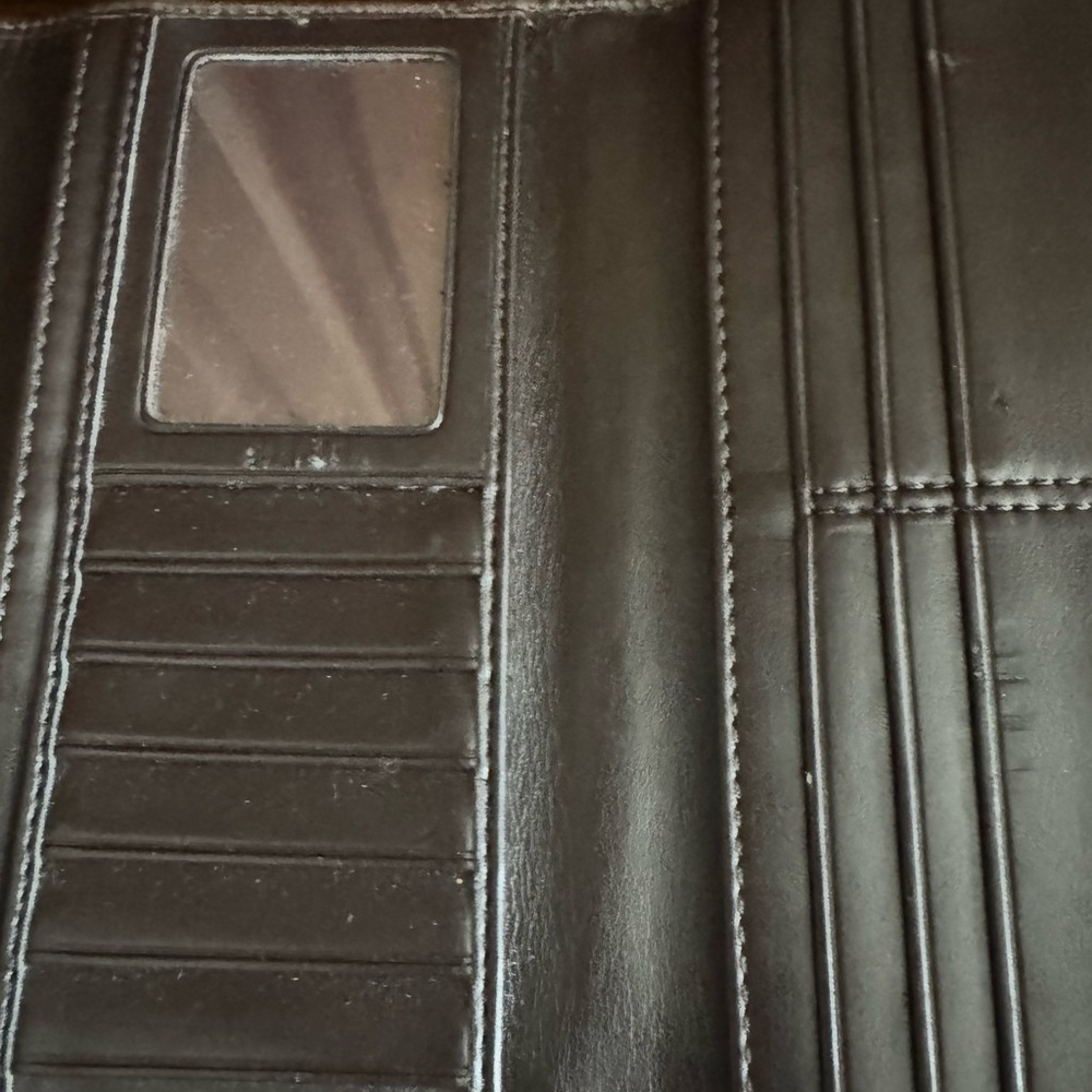 COACH Signature Monogram Wallet and Checkbook Case Set - Picture 5 of 10